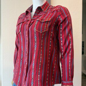 Ryan Michael Southwest Style Snap Shirt - Large